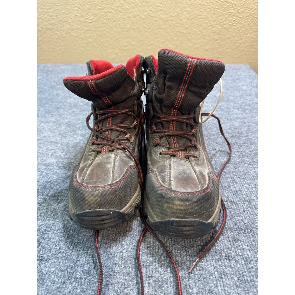 Wolverine Steel Toe Work Boots Mens US 11 Black Red Leather ASTM EH W10074